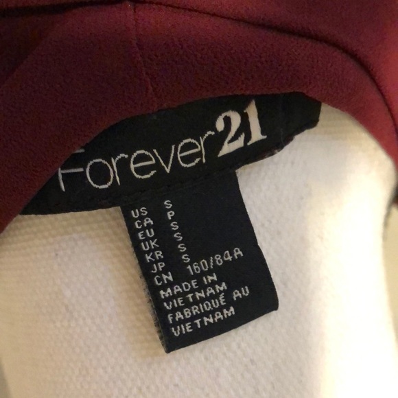 Sheer Burgundy Blouse - Picture 6 of 8